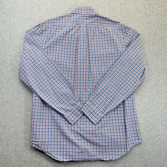 Ralph Lauren Button Down Shirt Mens Large L Blue Pink Tartan Plaid Long Sleeve - Picture 7 of 9